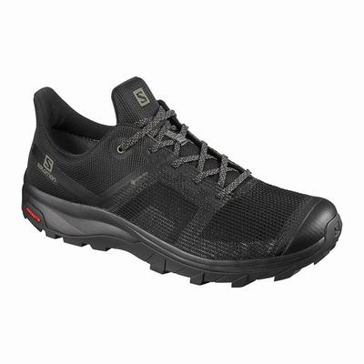 Férfi Salomon OUTLINE PRISM GORE-TEX Túracipő SA4056382 Fekete